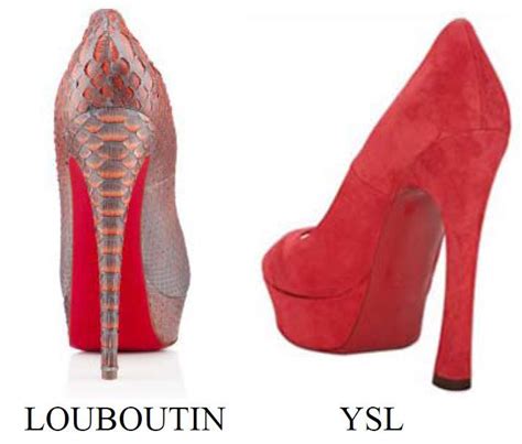 yves saint laurent red bottom shoes|christian louboutin soles red.